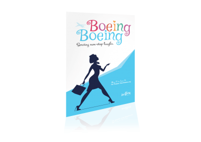 Boeing Boeing poster design fort theatre in Fort Collins