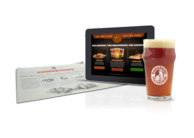 coopersmiths website and print design