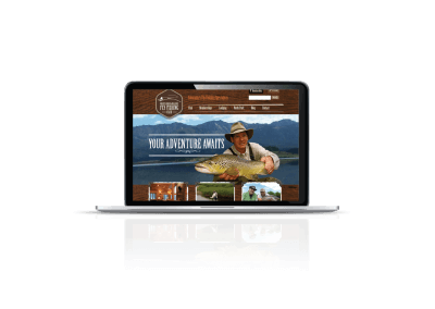 fishing website design