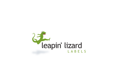 leapin' lizard labels logo