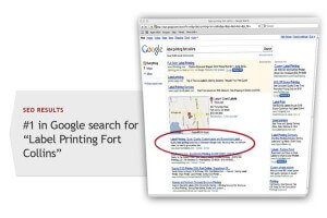 search for "label Printing Fort Collins"